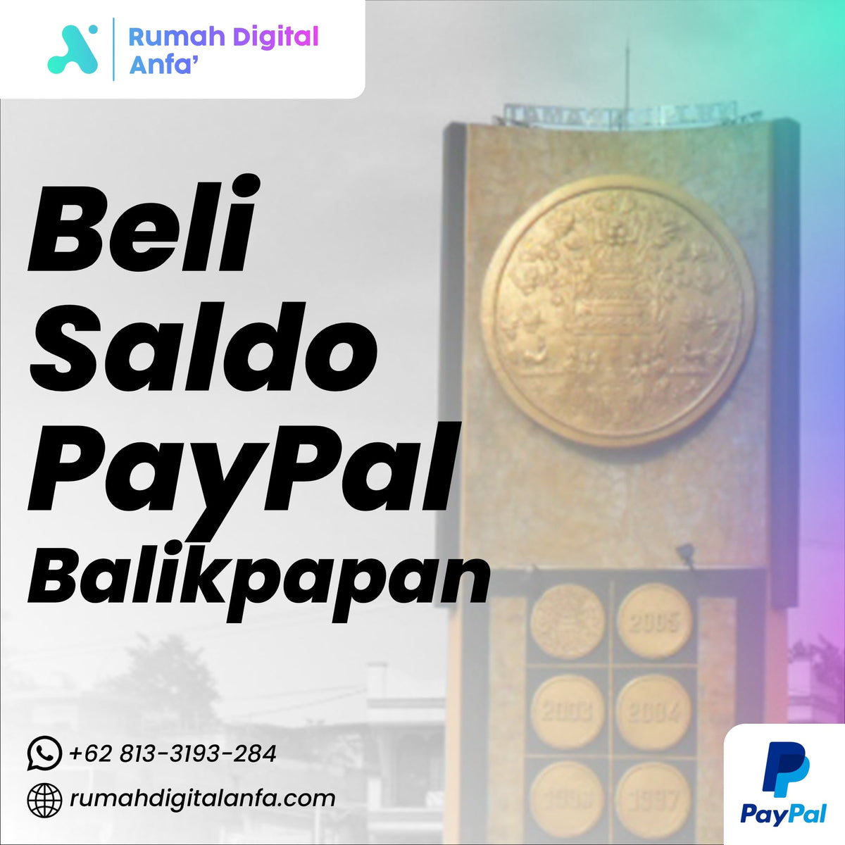 Beli Saldo PayPal Balikpapan Terpercaya & Rate Kompetitif