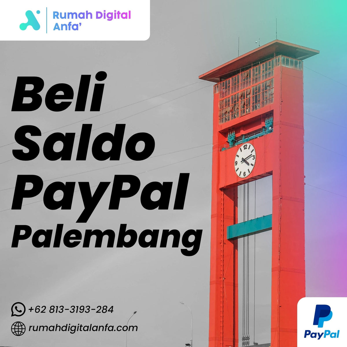 Beli Saldo PayPal Palembang Terpercaya & Rate Kompetitif
