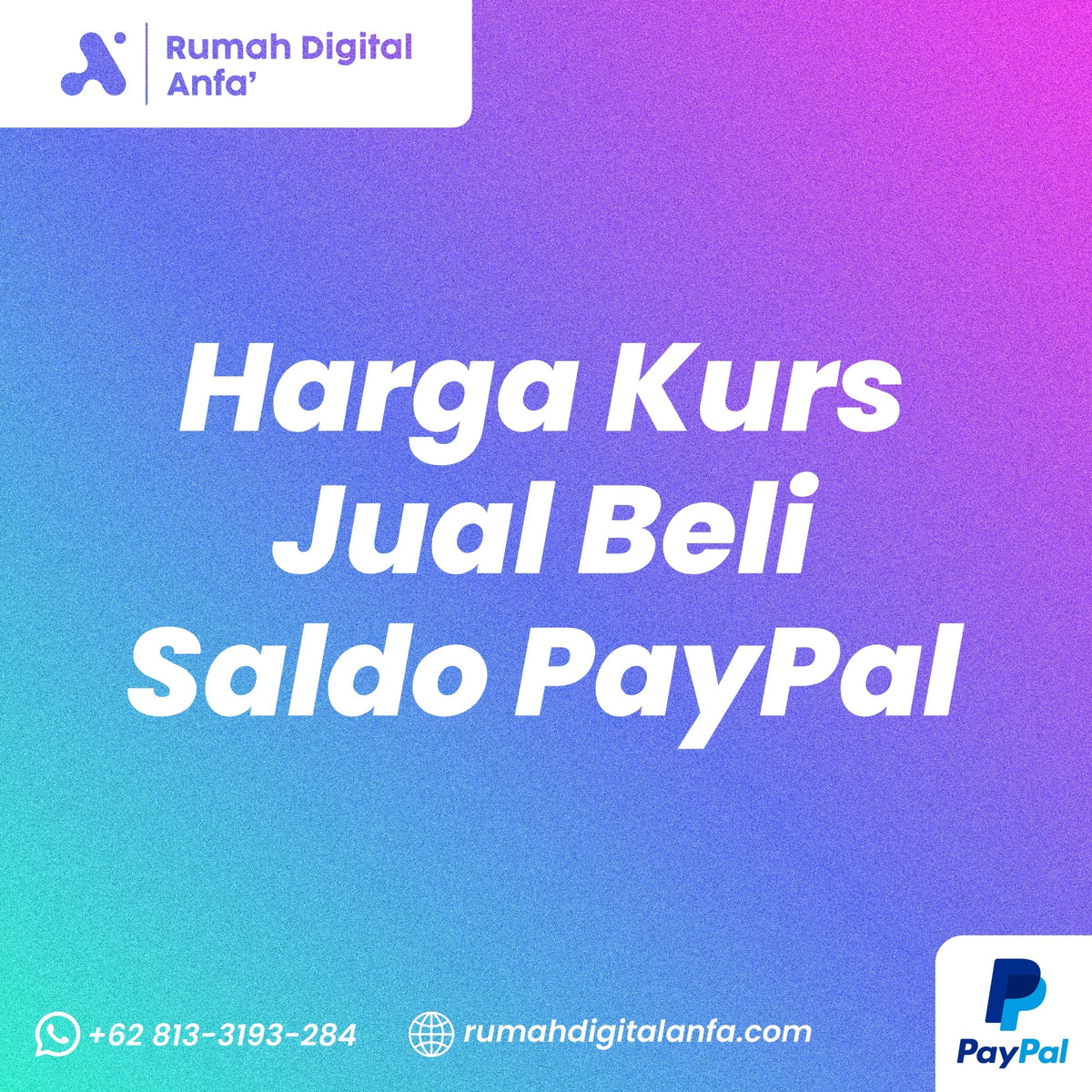 Harga Kurs Jual Beli Saldo PayPal Hari Ini
