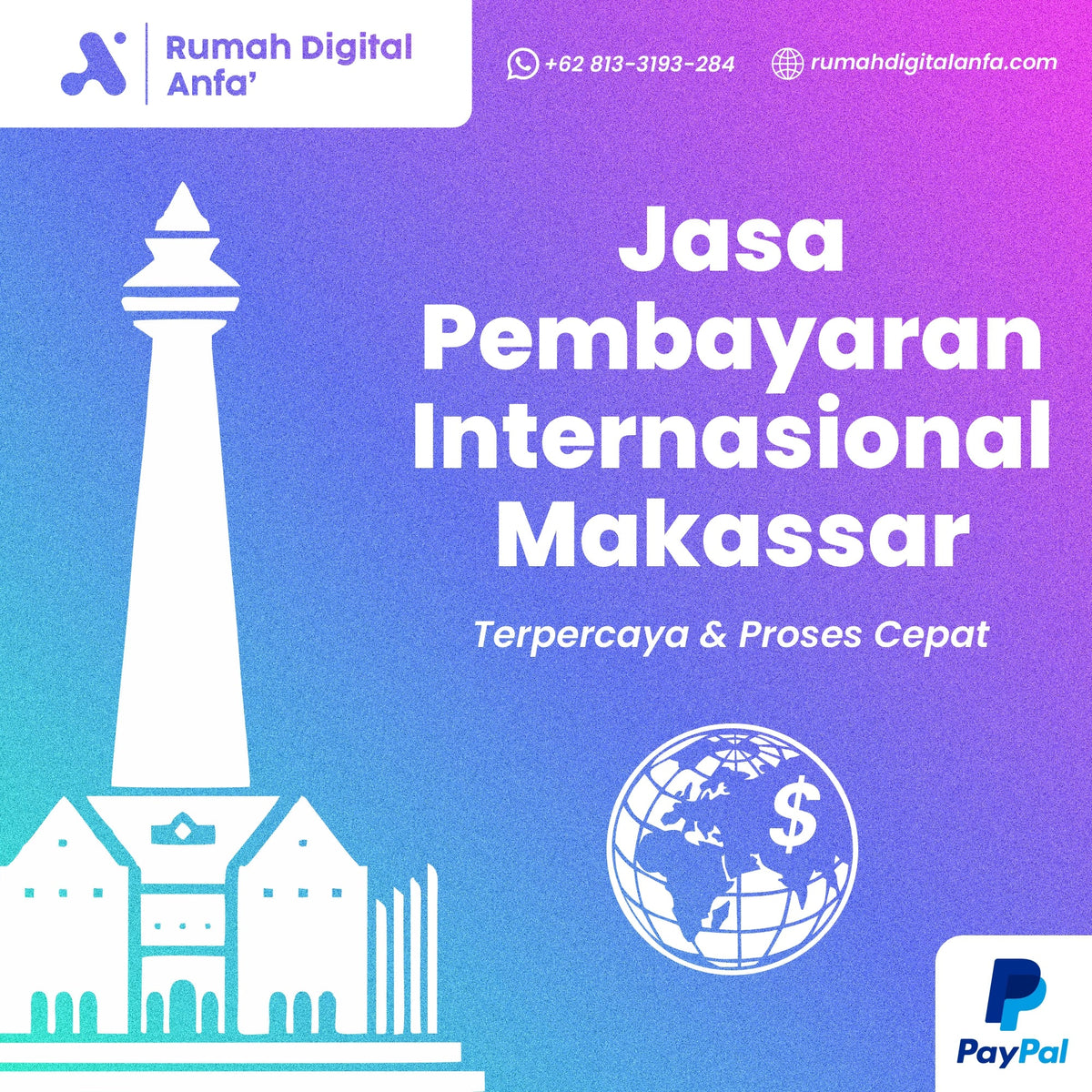Jasa Pembayaran Internasional Makassar Terpercaya & Proses Cepat