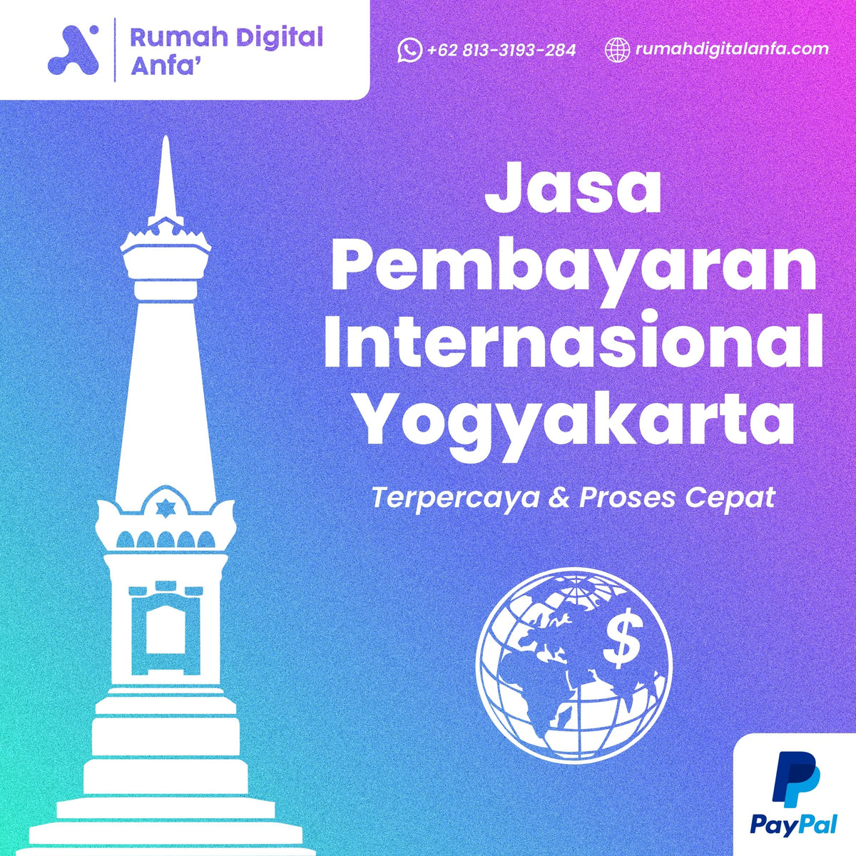 Jasa Pembayaran Internasional Yogyakarta Terpercaya & Proses Cepat