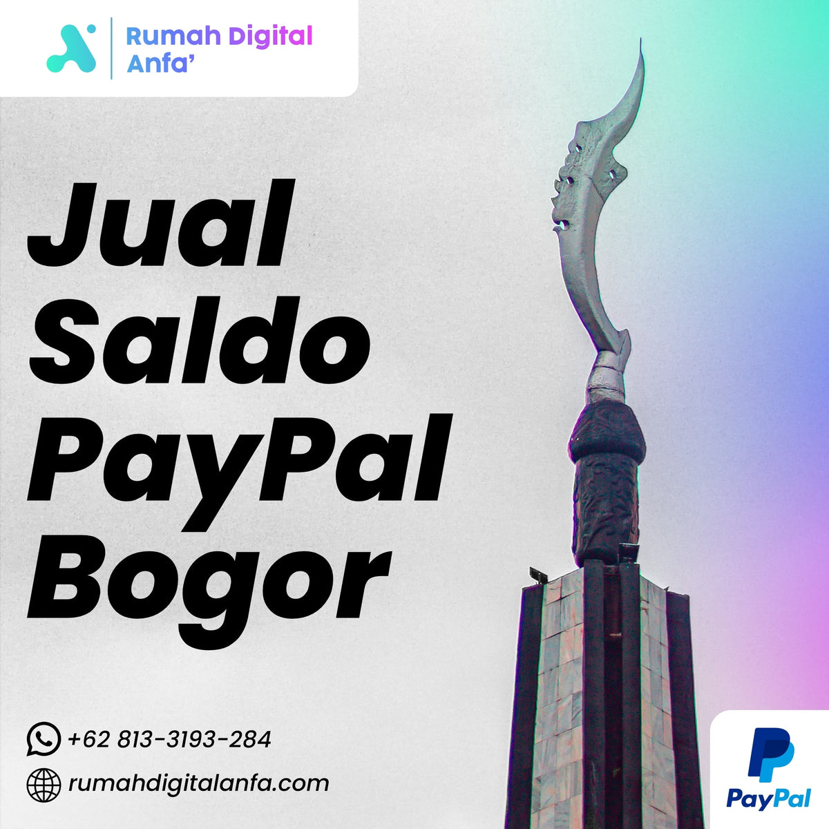 Jual Saldo PayPal Bogor Terpercaya & Proses Cepat