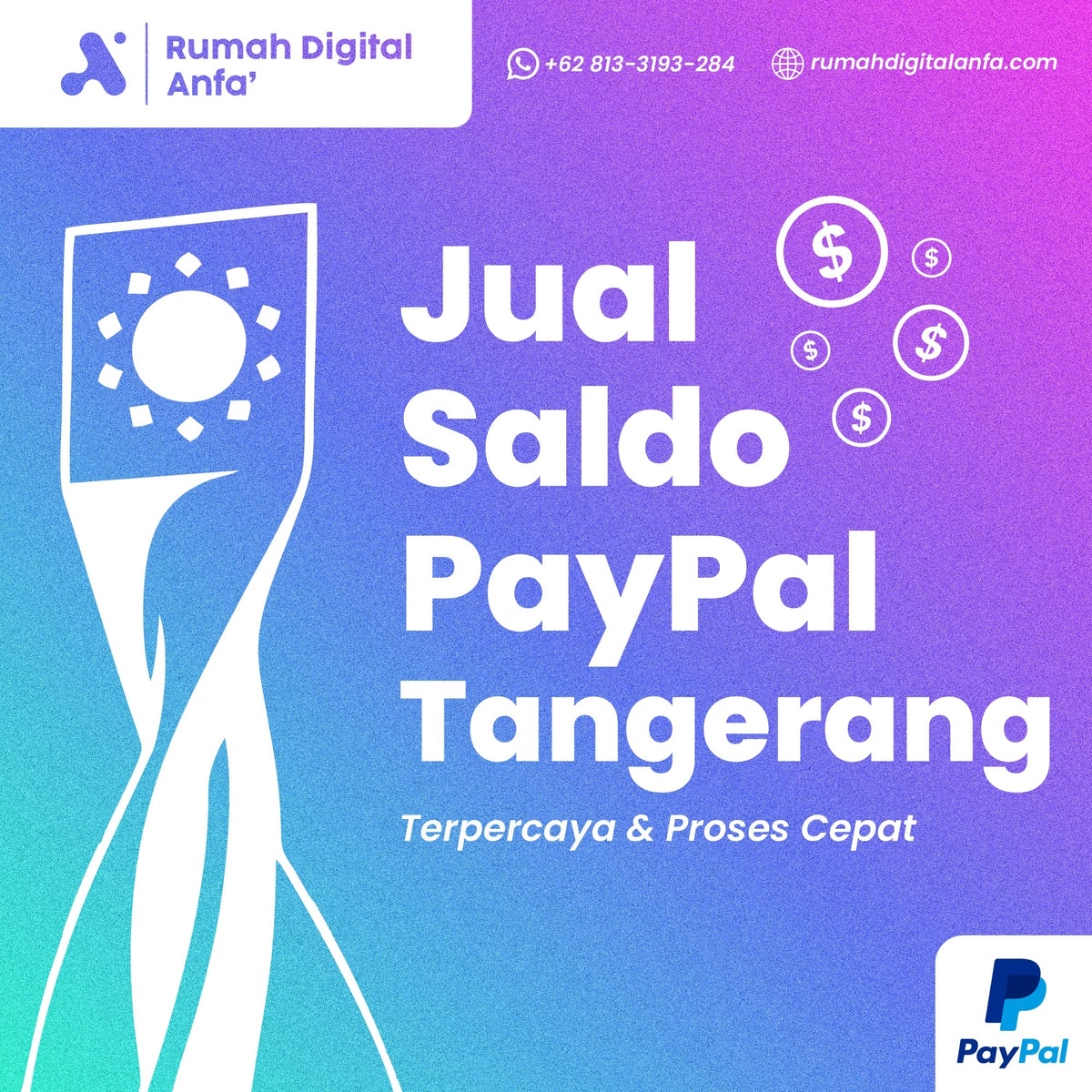 Jual Saldo PayPal Tangerang Terpercaya & Proses Cepat
