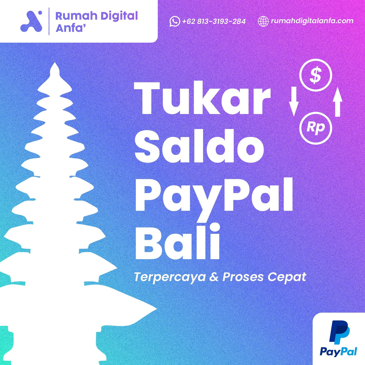 Tukar Saldo PayPal Bali Terpercaya & Proses Cepat