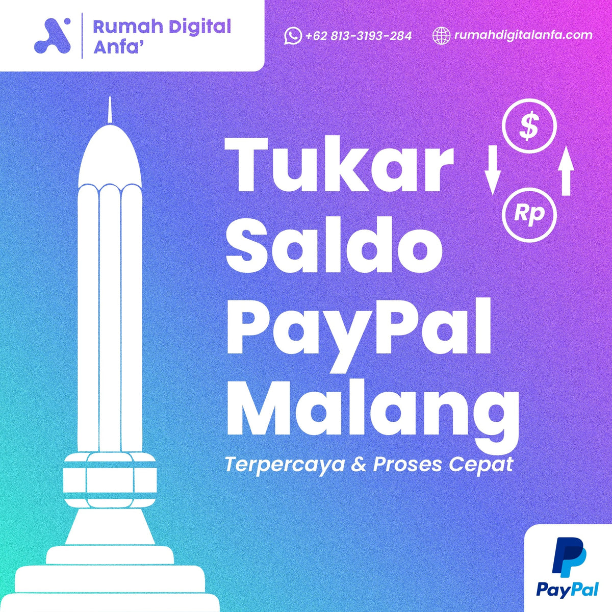 Tukar Saldo PayPal Malang Terpercaya & Proses Cepat